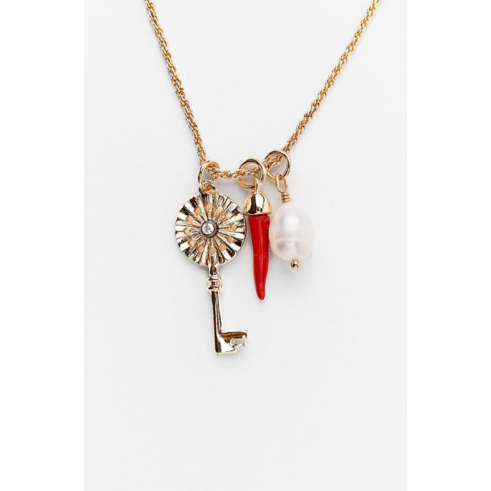 Nwt- Zara PACK OF 2 CHARM NECKLACES